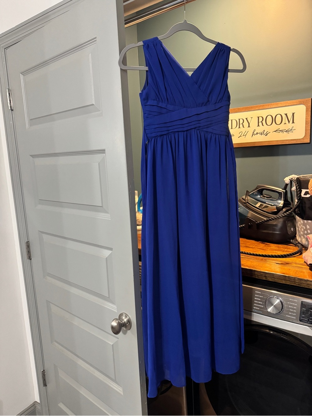 Rosie Pope Royal Blue V-Neck Maxi Dress